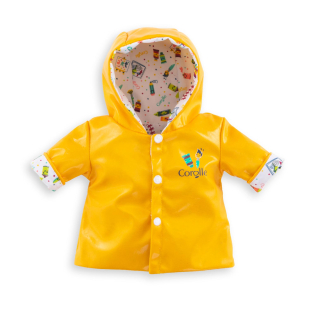 Rain Coat Little Artist for 12-inch baby doll